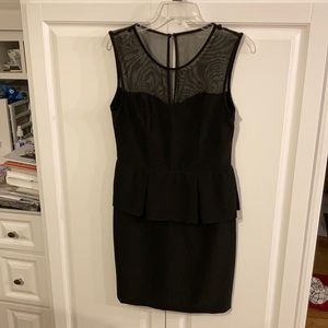 Bisou Bisou black dress w/mesh